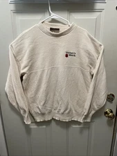 Vtg Andrew Rohan White Knit Makers Mark  Cotton Sweater Size XL Made In USA