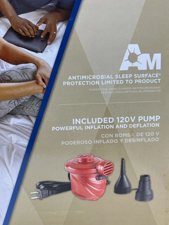 Cama de aire Coleman GUESTREST Plus, Queen, 18 pulgadas, incluye bomba de 120 V, ¡NUEVA! Foto 3 de 4
