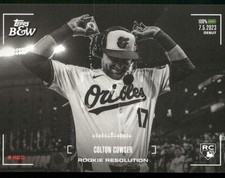Colton Cowser 2024 Topps Black & White #RR20 Rookie Resolution Baltimore Orioles