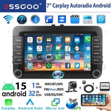 DAB+ Carplay Für VW GOLF 5 6 Plus Touran Caddy T5 Android 15 Autoradio Navi GPS