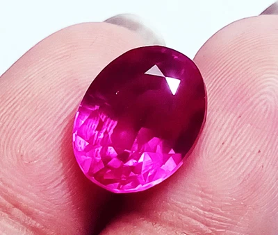 8-10 Ct Natürlicher Pink Saphir Oval Schliff Lose Edelstein Zertifiziert R303 - Bild 1 von 4