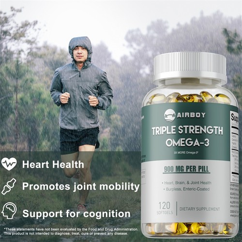 Triple Strength Omega-3 Caps - Joint Support, Boost Brain Function & Development - Picture 5 of 16