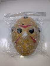 Jason Voorhees Friday the 13th Hockey Mask With Straps Horror Cosplay - New
