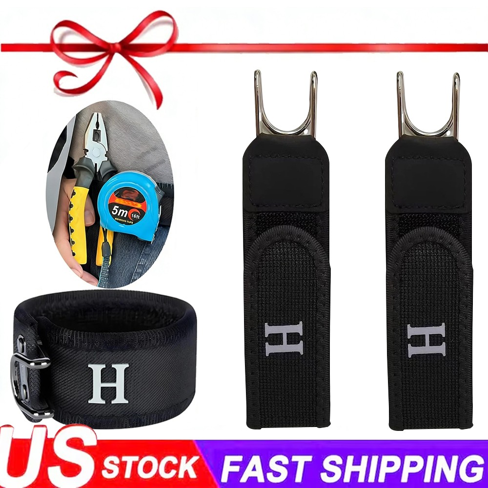 2PCS Tactical Metal Hook Elastic Belt Buckle-Less Invisible Waist Belt Closure 