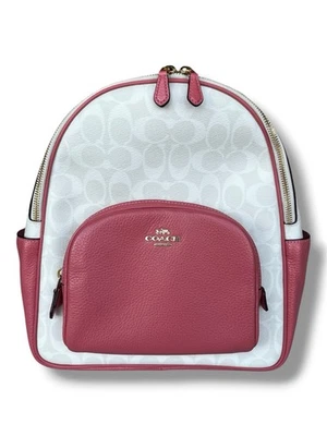 Coach Court Backpack Pink/White No. A2221-5671 - Image 1 of 4
