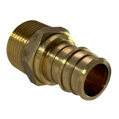 25 Pack XFITTING 3/4" Pex A x 3/4" Male NPT Adapter, F1960 Expansion, Lead Free