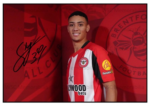 12125. Gustavo Nunes Signed Pictures (A4 Prints) Brentford Gremio