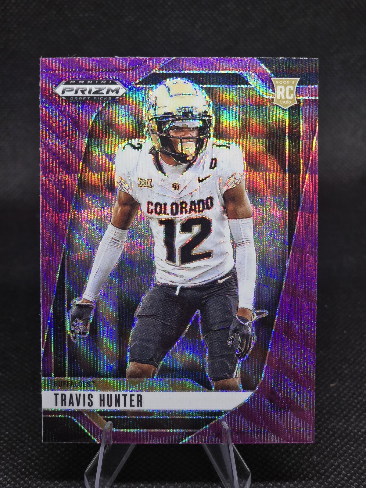 2025 Panini Prizm Draft Picks - Travis Hunter #20 Purple Wave Prizm (RC)
