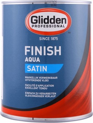 Wasserbasierter Seidenglanz Lack Weiß 2,5 L für Holz Metall Kunststoff Glidden