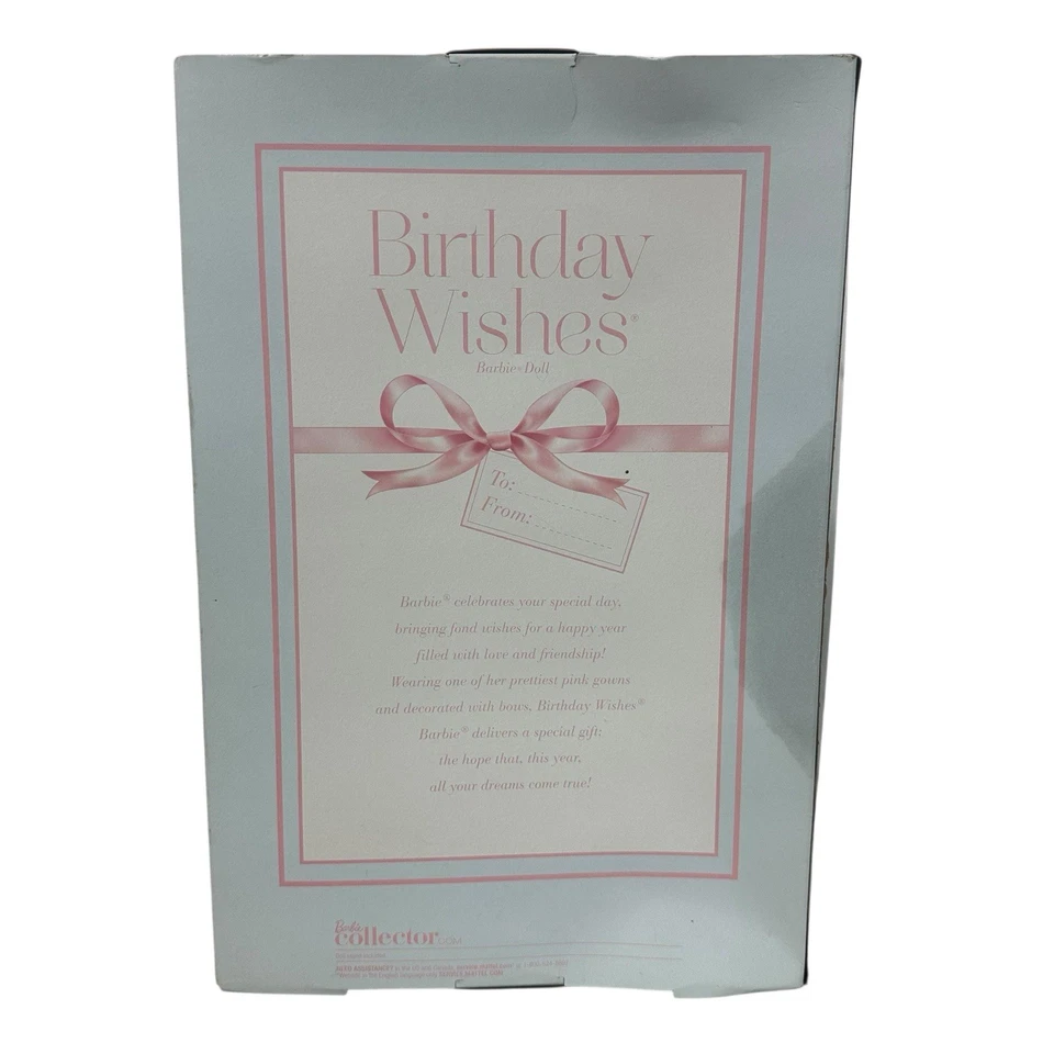 Barbie Birthday Wishes X9189 Mattel 2012 Blonde doll - MIB HTF 🌸🎂🌸🧁🌸 - Image 2 of 4