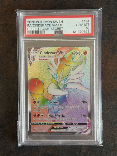 Cinderace VMAX graded PSA 10 for sale on eBay