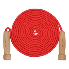 16 FT Long Jump Rope for Kids, Adjustable Double Dutch Skipping 16ft, Red
