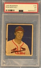 1949 Bowman - Ron Northey #79 Gray Back (RC)