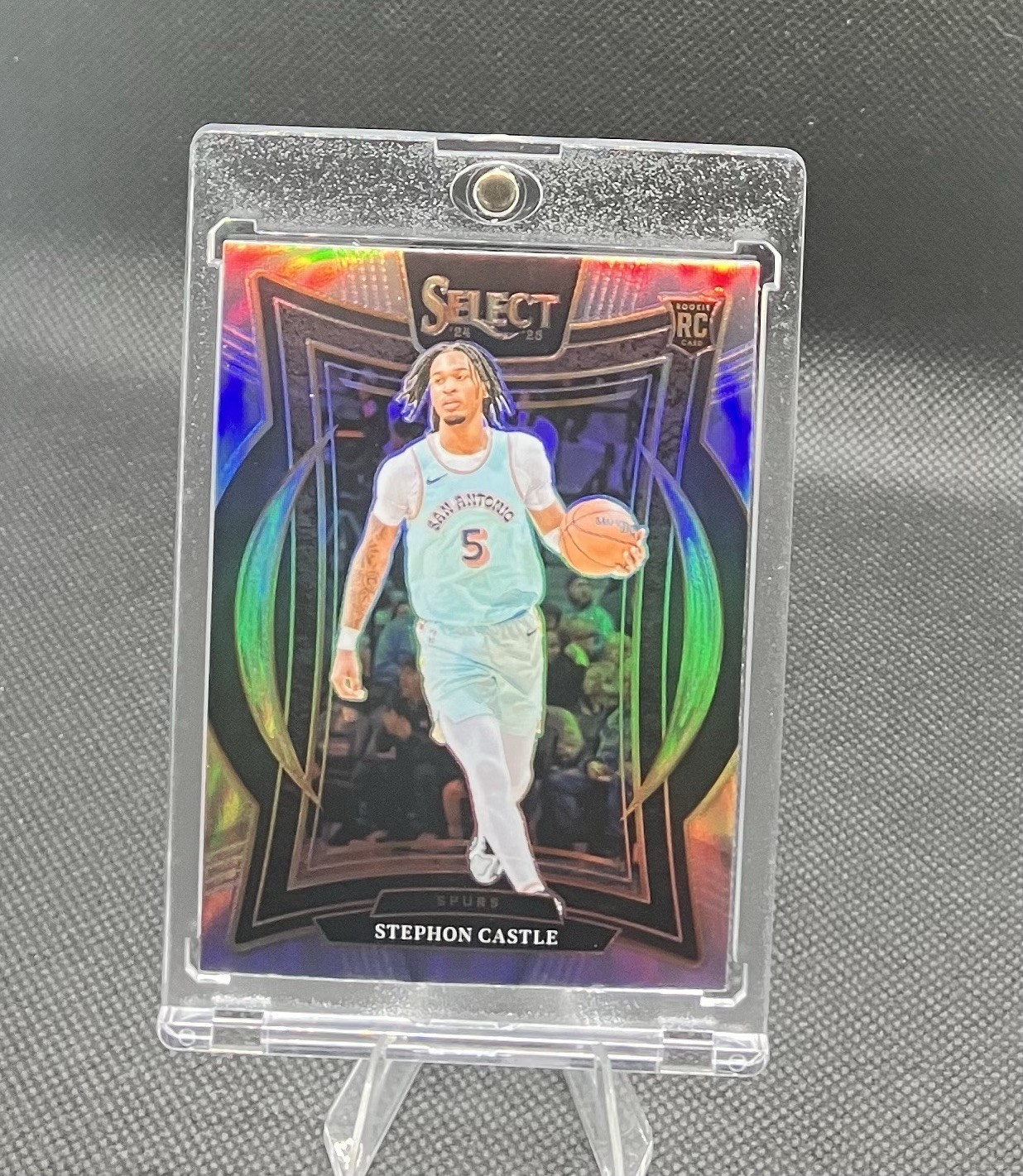 2024-25 Panini Select Stephon Castle Silver Concourse Prizm Rookie