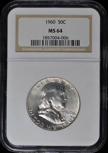 1960 Franklin Half Dollar 50C NGC MS64