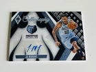 2023-24 Panini Phoenix Ja Morant Calligraphy Auto Blue Glitter  /17 Memphis