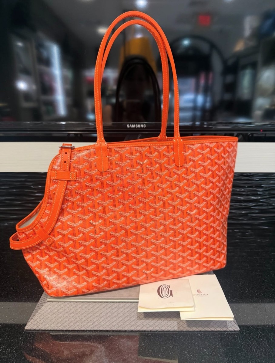 Goyard Goyardine Chien-Gris Pet Carrier in Orange (2024) | eBay
