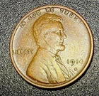 1914 S Lincoln Wheat Cent-Semi Key Date- VF+ Details