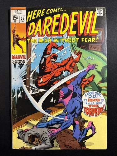 Daredevil #59 1969 Silver Age 1st Print Vintage Marvel Comics VG/Fine *A2