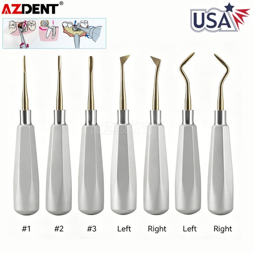 Elevadores extracción de raíces dentales Instrumento quirúrgico con cabeza de or - 第 1/60 張圖片