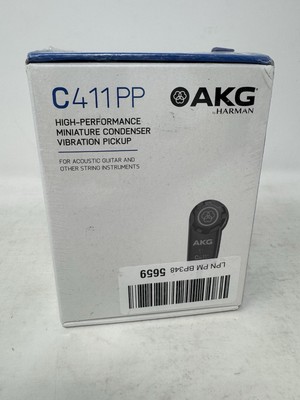 AKG C411 PP Instrumental Microphone for Stringed Instruments 10-18000 Hz