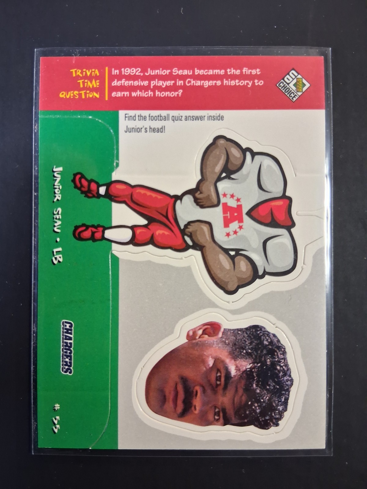 1998 Upper Deck UD Choice - Mini Bobbing Head Junior Seau #M24