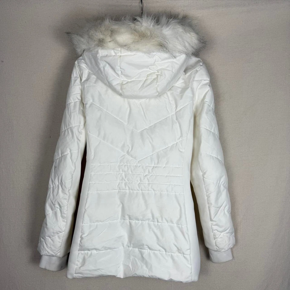 Michael Kors Snow White Puffer Parka Jacket Women's L - Image 3 of 4