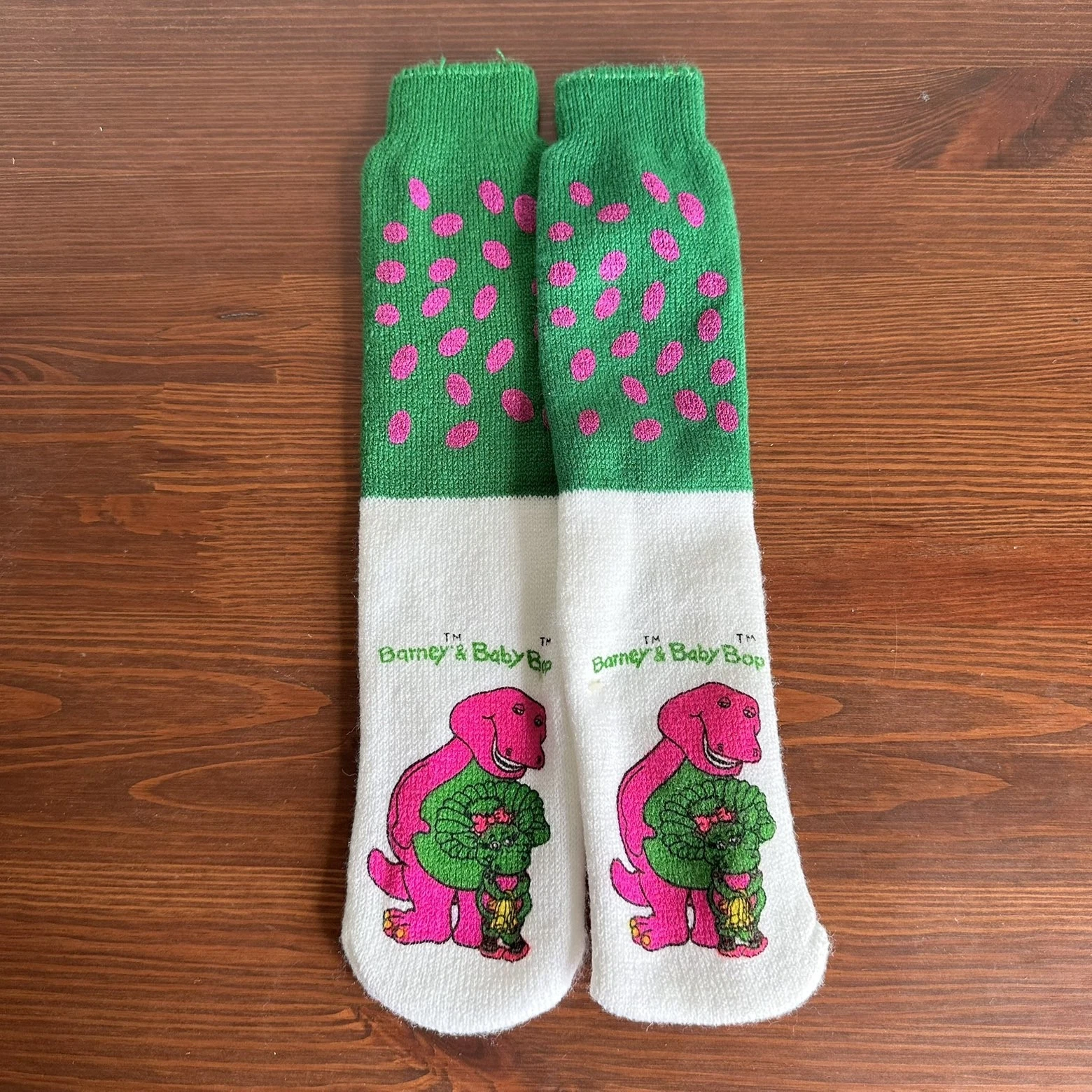 Vintage Barney & Baby Bop Skid Proof Socks 1993 Toddler Size NWT
Opens in a new window or tab
