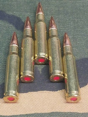 #ad 308 WIN. SNAP CAPS SET OF 5 quot;SAFETY REDquot; $13.95