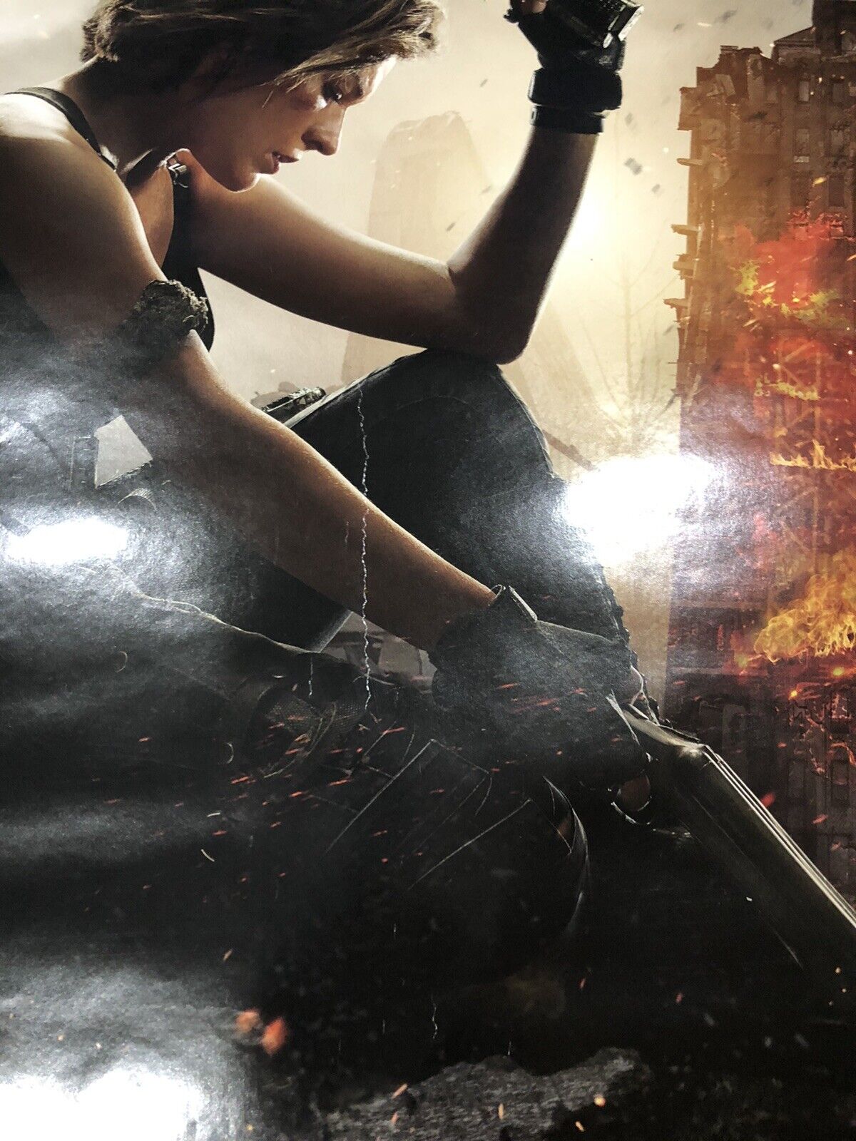 RESIDENT EVIL THE FINAL CHAPTER 2016 Movie Mylar Poster OG 2.5x11.5 Raccoon  City