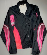 Vintage Nike Windbreaker Jacket Pink Black Retro Large L RARE