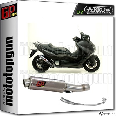 FULL SYSTEM EXHAUST GP GUN by ARROW STEEL YAMAHA T-MAX TMAX 530 2012 12 2013 13