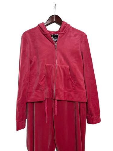 Juicy Couture Pink Velour Matching Set Jacket X-LARGE, Pant XXL - Picture 4 of 11