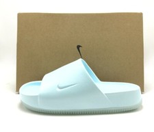 NEW WOMEN NIKE CALM SLIDES SE GLACIER BLUE FV5940 400 , Sz 7.0 - 9.0