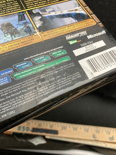 Dungeon Siege (Small Box, Microsoft 2002) NEW SEALED - Picture 7 of 7
