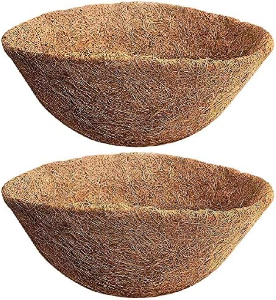 2 Pz 20 cm Rotondo Coco Liner Hanging Basket Naturale di Ricambio Fibra di Cocco