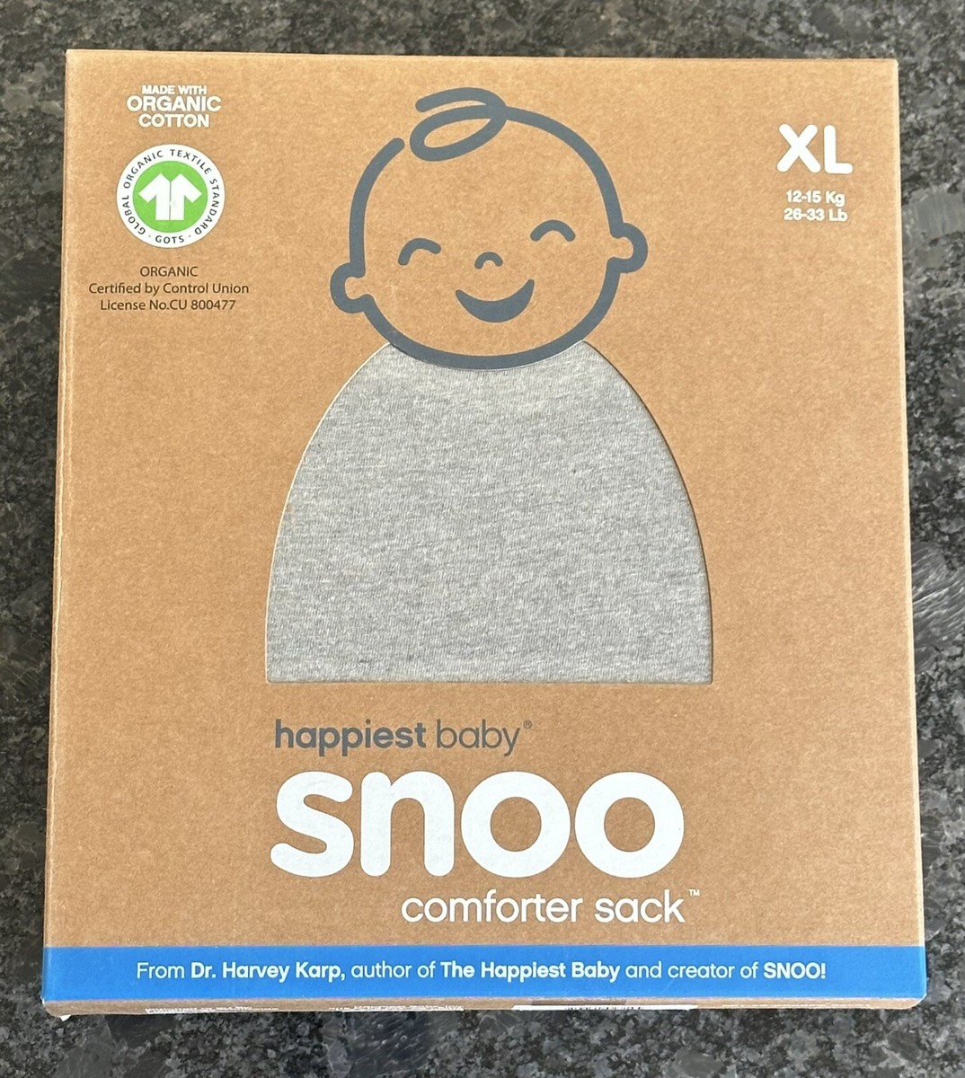 Happiest Baby Snoo Comforter Sack EXTRA LARGE TOG Grey