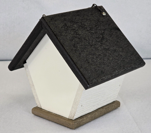 Weatherproof Composite Wren Chickadee Bird House w Chain to Hang - Picture 4 of 17
