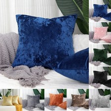 Crushed Velvet Cushion Covers Throw Sofa Pillow Cases Cover 16" 18" 20" 22" 24"