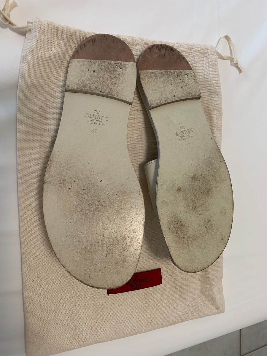 レザー★花模様★スライドシューズ★ VALENTINO GARAVANI ヴァレンティノ ガラヴァーニ ウィメンズシューズ 全商品