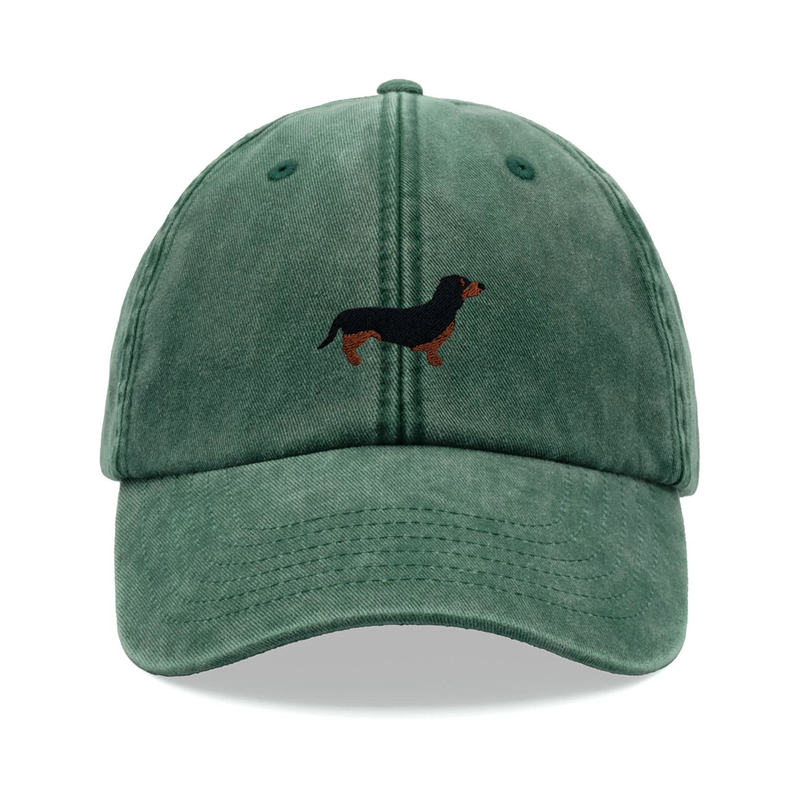Dachshund Sausage Dog Baseball Cap Vintage Washed Unisex Hat Sun Dad Fathers Day