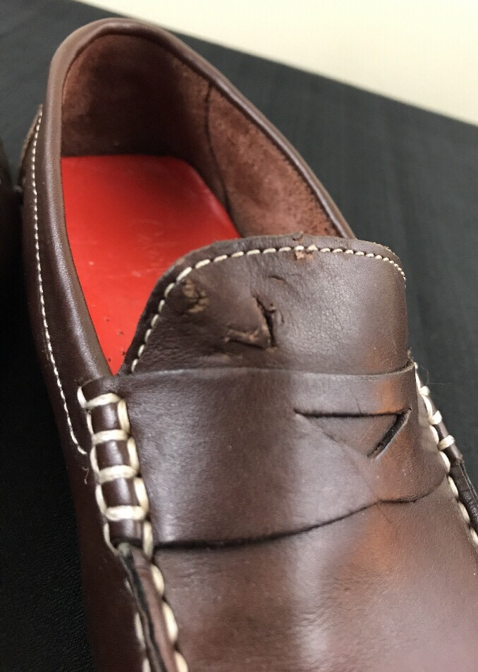 Mocassins Cole Haan Femme Taille 6 B En Cuir Noir - Modèle Penny Plat, Occasion En Bon état