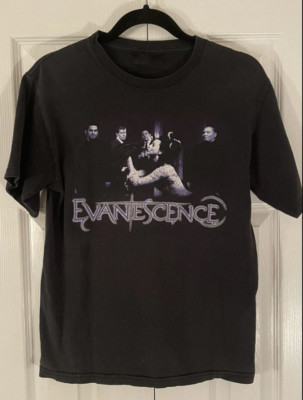 Evanescence Rock Band 2004 Vintage Style Tour Unisex T-Shirt, Evanescence Black