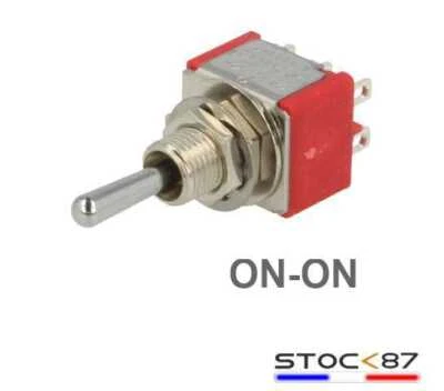 936R# 1à25pcs interrupteur à levier 2 circuits 2 positions MTS-202 toggle switch