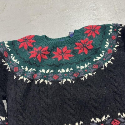 【90’s OLD GAP】Shetland Wool Hand Knit Gap shetland wool vintage - Gem