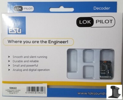 ESU 59622 ~ New 2026 ~ LokPilot V5.0 ~ DCC Motor Decoder ~ PluX22 ~ 4 Functions