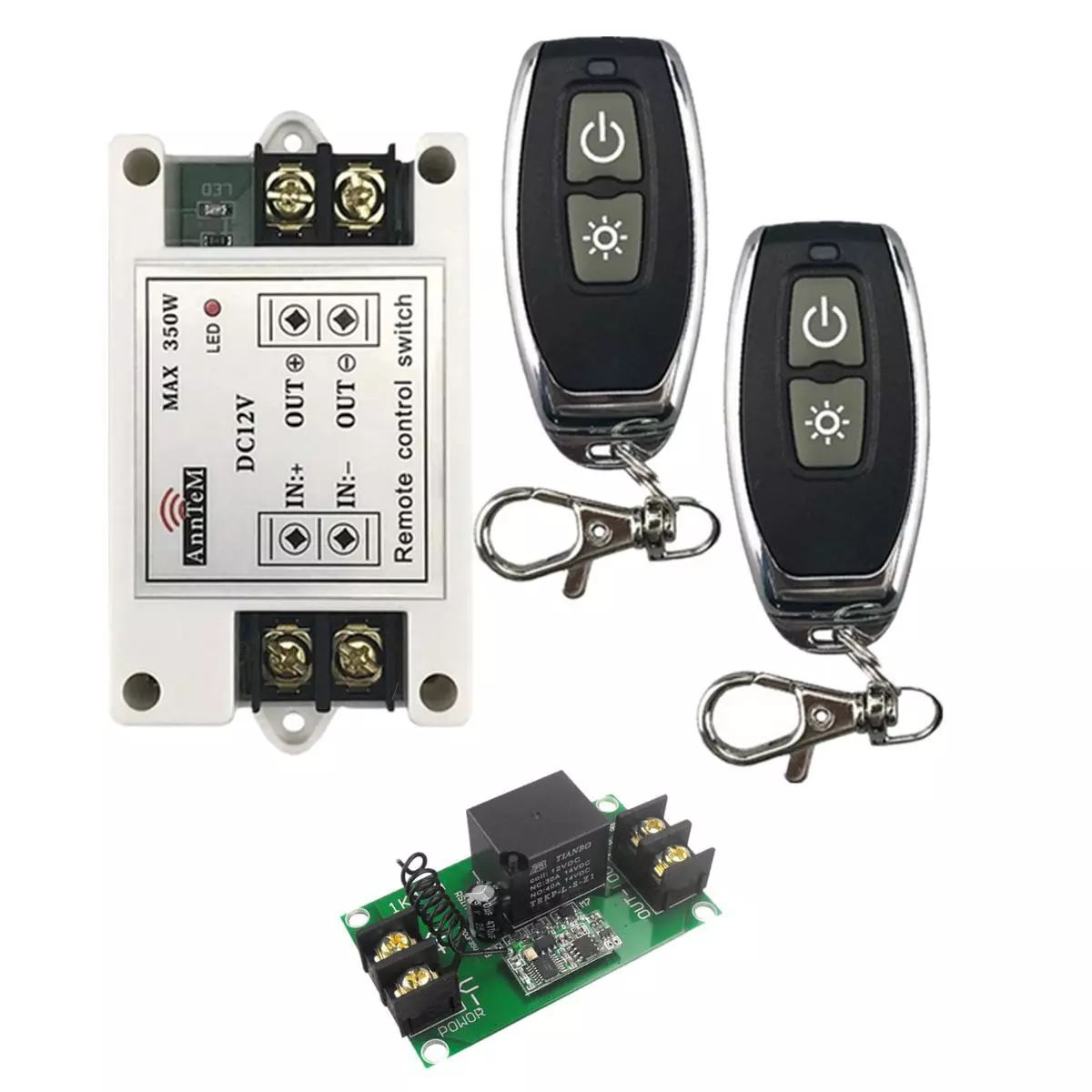 Wireless Remote Control Light Switch Input Output Receiver High