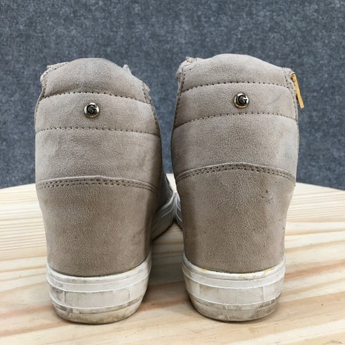 Stivaletti Guess Donna 10 M Perf Stivaletti Zeppe Sneakers Beige Tessuto Lacciati - Foto 9 di 16