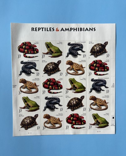 USPS Reptiles & Amphibians Stamp Collection & First Day Covers - Picture 3 of 8