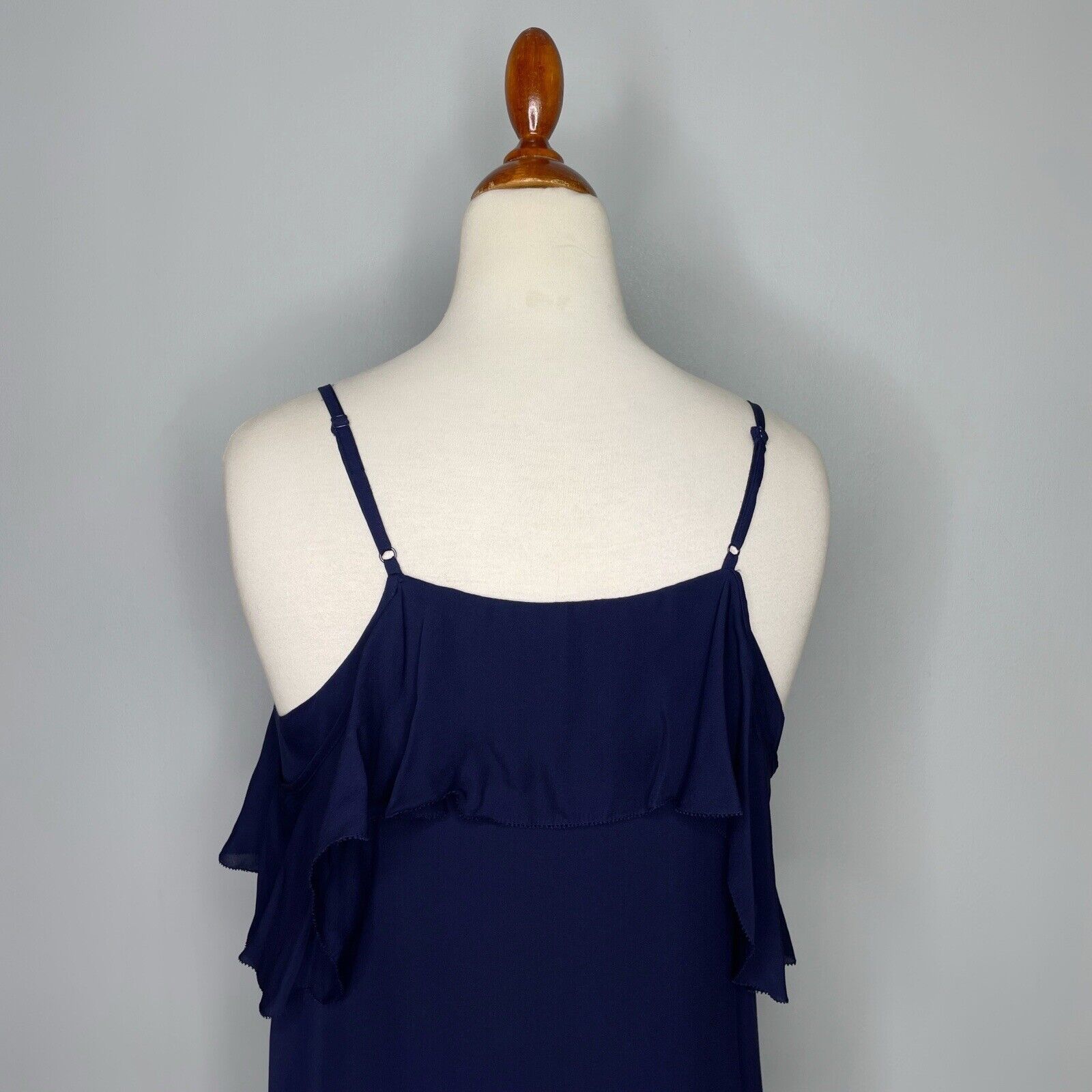 Parker Thatcher Cold Shoulder Ruffled Silk Dress … - image 9